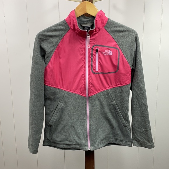 The North Face Glacier Track Jacket Gray and Pink - Picture 1 of 5